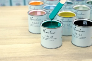 Turkusowa Laguna farby do mebli Newcolours