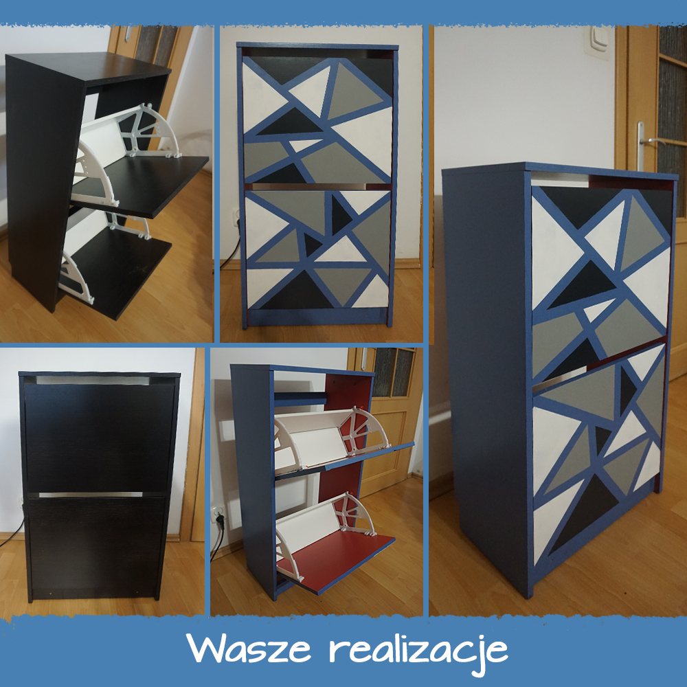 Szafka nocna - Burzowy Wieczór, Śnieżna Biel, Czysty Popiel i Tajemniczy Antracyt - p. Daria 